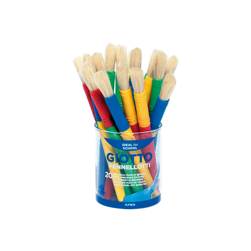 BOTE 20 MAXI PINCELES GIOTTO BOTE 20 MAXI PINCELES GIOTTO