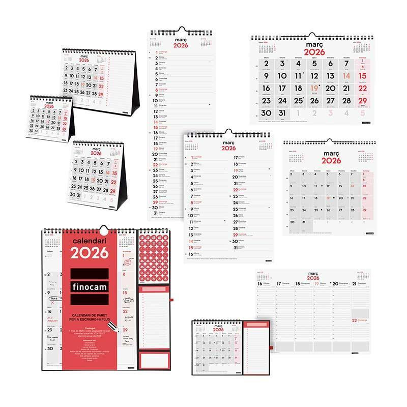 SURTIDO 70 CALENDARIOS 2026 FINOCAM "NEUTROS" CATALÁN SURTIDO 70 CALENDARIOS 2026 FINOCAM "NEUTROS" CATALÁN