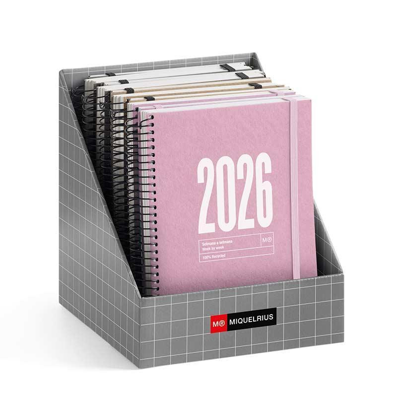 EXPOSITOR 10 AGENDAS 2026 MIQUELRIUS "RECYCLED" CATALÁN EXPOSITOR 10 AGENDAS 2026 MIQUELRIUS "RECYCLED" CATALÁN