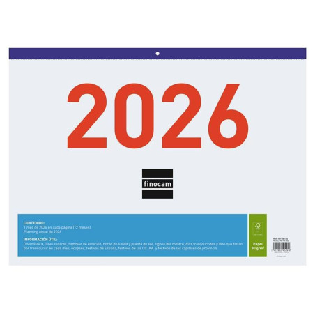 FALDILLA 2026 FINOCAM "MIXTO" 43x31cm CASTELLANO