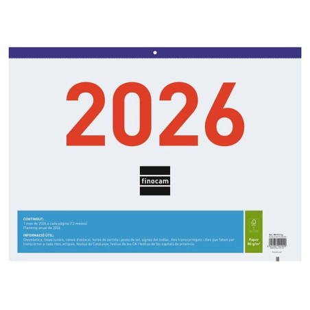 FALDILLA 2026 FINOCAM "MIXTO" 43x31cm CATALÁN