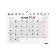 CALENDARIO DE PARED 2026 FINOCAM "NEUTRO: ESCRIBIR S" CASTELLANO