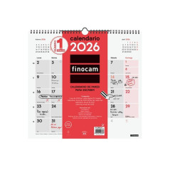 CALENDARIO DE PARED 2026 FINOCAM "NEUTRO: ESCRIBIR L" CASTELLANO