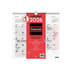 CALENDARIO DE PARED 2026 FINOCAM "NEUTRO: ESCRIBIR L" CATALÁN