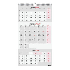 CALENDARIO DE PARED 2026 FINOCAM "NEUTRO: ESCRIBIR 3 MESES VISTA" CASTELLANO