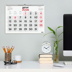 CALENDARIO DE PARED 2026 FINOCAM "NEUTRO: Nº GRANDES L" CATALÁN