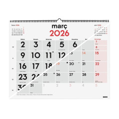 CALENDARIO DE PARED 2026 FINOCAM "NEUTRO: MIXTO XL" CATALÁN