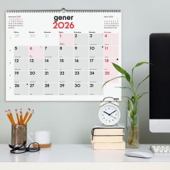 CALENDARIO DE PARED 2026 FINOCAM "NEUTRO: MIXTO XL" CATALÁN