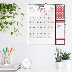 CALENDARIO DE PARED 2026 FINOCAM "NEUTRO: CON IMÁN PLUS" CATALÁN
