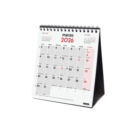 CALENDARIO SOBREMESA 2026 FINOCAM "NEUTRO: ESCRIBIR XS" CASTELLANO