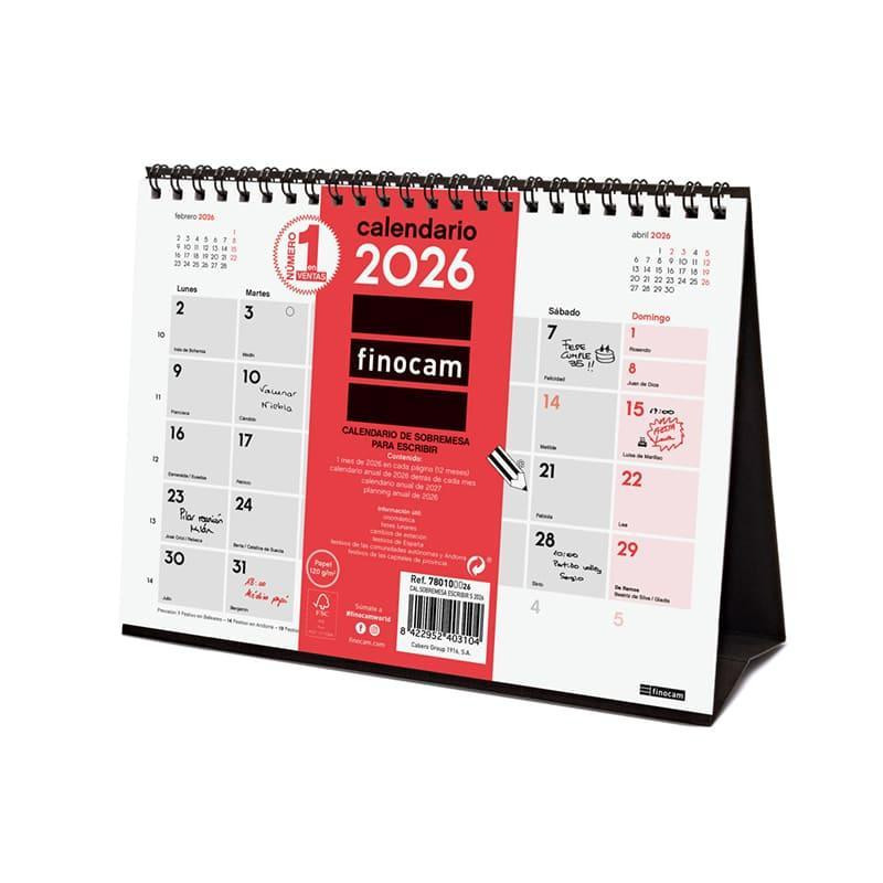 CALENDARIO SOBREMESA 2026 FINOCAM "NEUTRO: ESCRIBIR S" CASTELLANO CALENDARIO SOBREMESA 2026 FINOCAM "NEUTRO: ESCRIBIR S" CASTELLANO