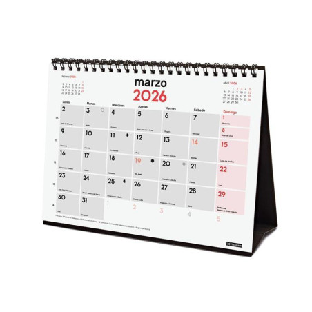 CALENDARIO SOBREMESA 2026 FINOCAM "NEUTRO: ESCRIBIR S" CASTELLANO