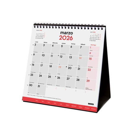 CALENDARIO SOBREMESA 2026 FINOCAM "NEUTRO: ESCRIBIR CON PESTAÑAS S" CASTELLANO