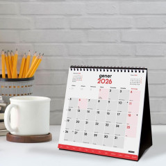 CALENDARIO SOBREMESA 2026 FINOCAM "NEUTRO: ESCRIBIR CON PESTAÑAS S" CATALÁN