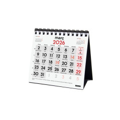CALENDARIO SOBREMESA 2026 FINOCAM "NEUTRO: Nº GRANDES XXS" CATALÁN