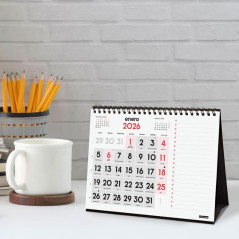 CALENDARIO SOBREMESA 2026 FINOCAM "NEUTRO: Nº GRANDES + NOTAS S" CASTELLANO