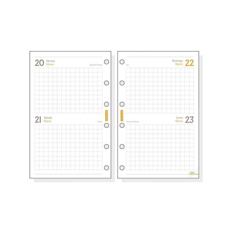 RECAMBIO ANUALIDAD 2026 FINOCAM "CLASSIC: C297" 2 DÍAS PÁGINA CASTELLANO