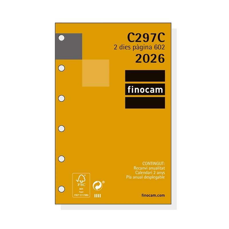 RECAMBIO ANUALIDAD 2026 FINOCAM "CLASSIC: C297" 2 DÍAS PÁGINA CATALÁN RECAMBIO ANUALIDAD 2026 FINOCAM "CLASSIC: C297" 2 DÍAS PÁGINA CATALÁN