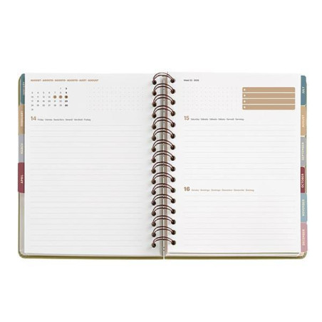 AGENDA 2026 MIQUELRIUS "TRENDS ARNO DUFOUR: BOUQUET" DÍA PÁGINA 15,5x21,3cm