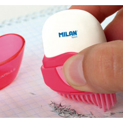 GOMA DE BORRAR MILAN ERASER & BRUSH CAPSULE