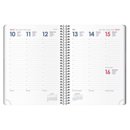 AGENDA 2026 DOHE "SYNCRO" SEMANA VISTA VERTICAL 15x21cm CASTELLANO