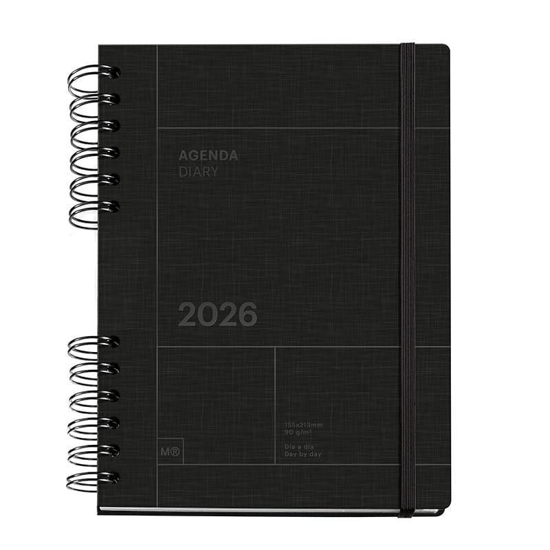 AGENDA 2026 MIQUELRIUS "BACK TO BASICS" DÍA PÁGINA 15,5x21,3cm CASTELLANO