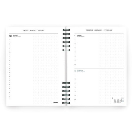 AGENDA 2026 MIQUELRIUS "BACK TO BASICS" DÍA PÁGINA 15,5x21,3cm CASTELLANO