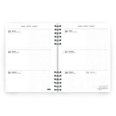 AGENDA 2026 MIQUELRIUS "BACK TO BASICS" SEMANA VISTA 15,5x21,3cm CATALÁN