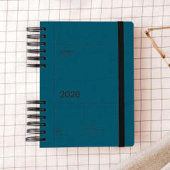 AGENDA 2026 MIQUELRIUS "BACK TO BASICS" SEMANA VISTA 15,5x21,3cm CATALÁN