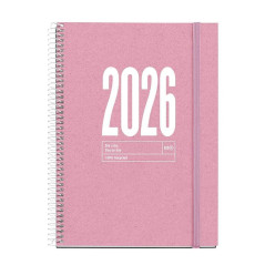 AGENDA 2026 MIQUELRIUS "RECYCLED" DÍA PÁGINA 15,5x21,3cm CASTELLANO