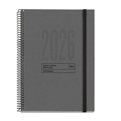 AGENDA 2026 MIQUELRIUS "RECYCLED" SEMANA VISTA VERTICAL 15,5x21,3cm CATALÁN