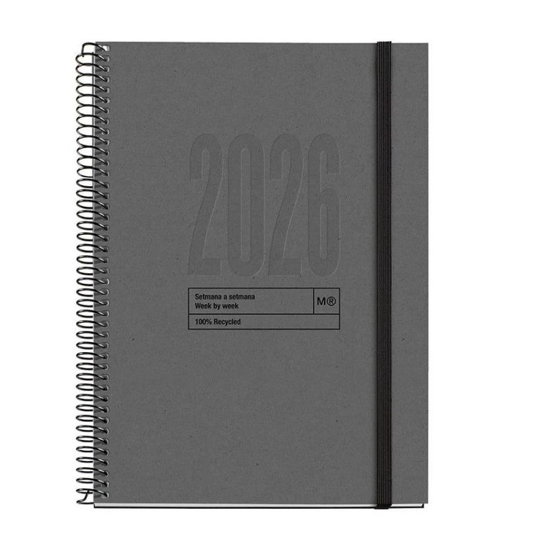 AGENDA 2026 MIQUELRIUS "RECYCLED" SEMANA VISTA VERTICAL 15,5x21,3cm CATALÁN AGENDA 2026 MIQUELRIUS "RECYCLED" SEMANA VISTA VERTICAL 15,5x21,3cm CATALÁN