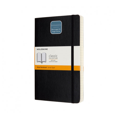 CUADERNO MOLESKINE CLÁSICO "EXPANDED" 13x21cm TAPA BLANDA HORIZONTAL