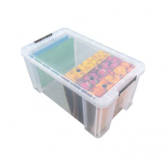 CAJA DE ALMACENAJE ARCHIVO 2000 APILABLE CON TAPA 54L.