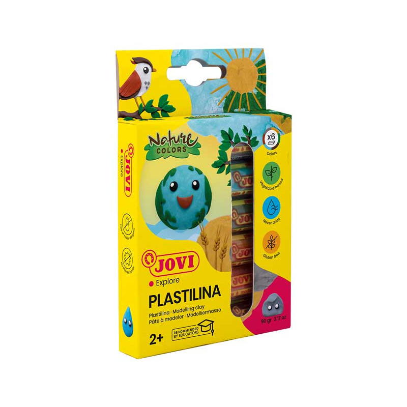 CAJA 6 TUBOS PLASTILINA JOVI "NATURE COLORS" 15gr CAJA 6 TUBOS PLASTILINA JOVI "NATURE COLORS" 15gr