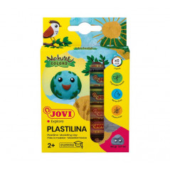 CAJA 6 TUBOS PLASTILINA JOVI "NATURE COLORS" 15gr