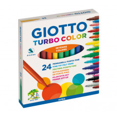 CAJA 24 ROTULADORES GIOTTO TURBO COLOR