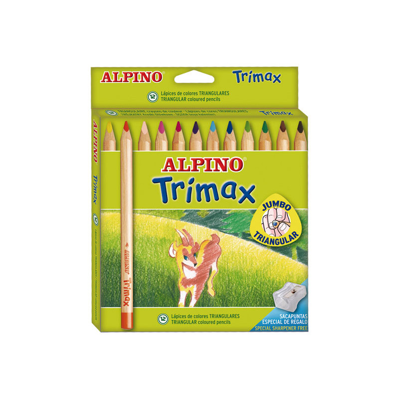 CAJA 12 LÁPICES ALPINO TRIMAX CAJA 12 LÁPICES ALPINO TRIMAX
