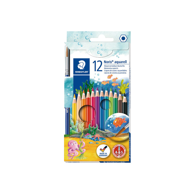 ESTUCHE 12 LÁPICES STAEDTLER NORIS AQUARELL