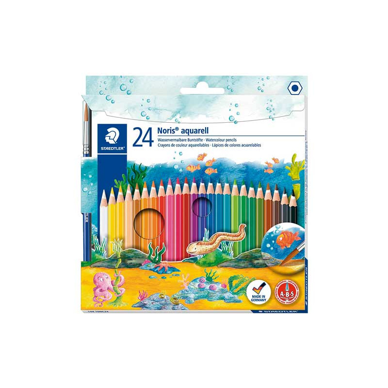 ESTUCHE 24 LÁPICES STAEDTLER NORIS AQUARELL ESTUCHE 24 LÁPICES STAEDTLER NORIS AQUARELL