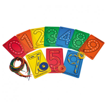 SET 10 TARJETAS PARA HILAR HENBEA "NÚMEROS"