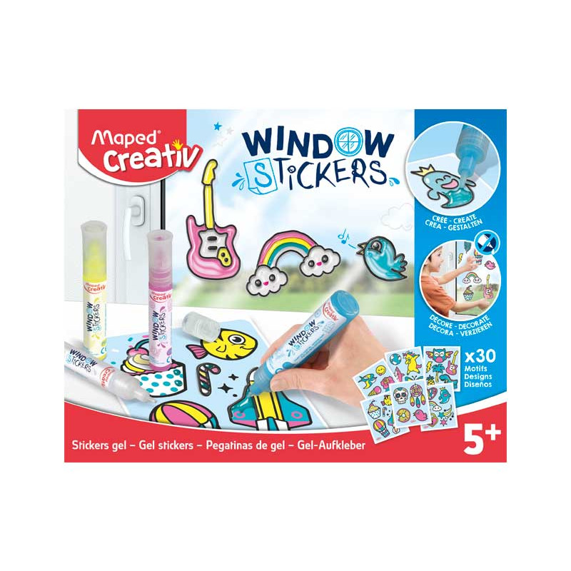 SET MAPED CREATIV "GEL STICKERS: VENTANAS"