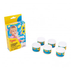 CAJA 6 BOTES DE PINTURA DE DEDOS JOVI 35ml PASTEL