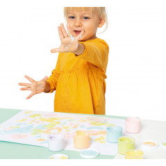 CAJA 6 BOTES DE PINTURA DE DEDOS JOVI 35ml PASTEL