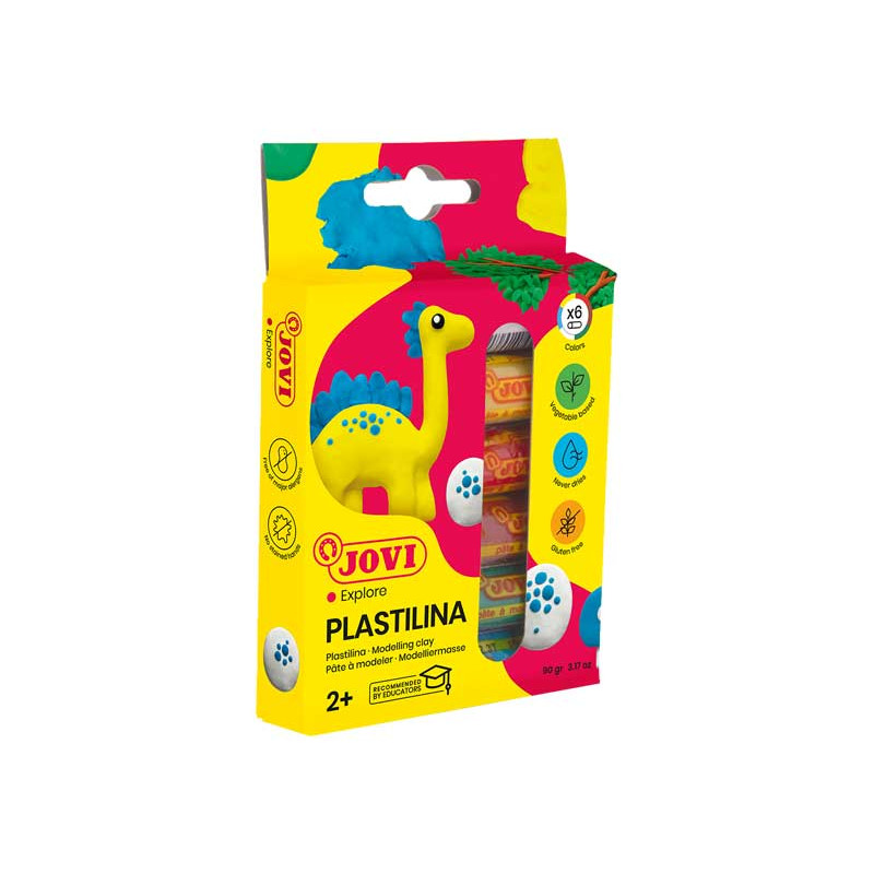 CAJA 6 TUBOS PLASTILINA JOVI 15gr CAJA 6 TUBOS PLASTILINA JOVI 15gr