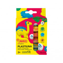 CAJA 6 TUBOS PLASTILINA JOVI 15gr