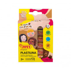 CAJA 6 TUBOS PLASTILINA JOVI "MULTI CULTURAL" 15gr