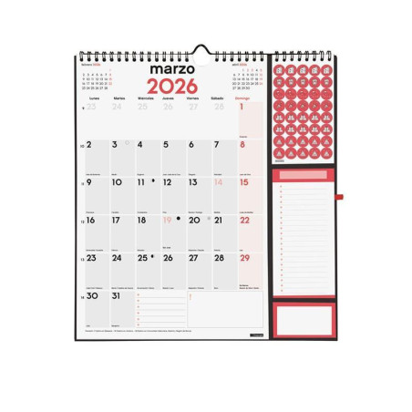 CALENDARIO DE PARED 2026 FINOCAM "NEUTRO PLUS" CASTELLANO
