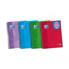 CUADERNO OXFORD "EUROPEANBOOK 4 CON 3 SEPARADORES" A4+ 120h COLORES VIVOS