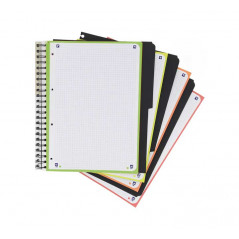 CUADERNO OXFORD "EUROPEANBOOK 4 CON 3 SEPARADORES" A4+ 120h COLORES VIVOS